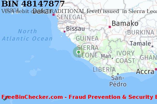 48147877 VISA debit Sierra Leone SL बिन सूची