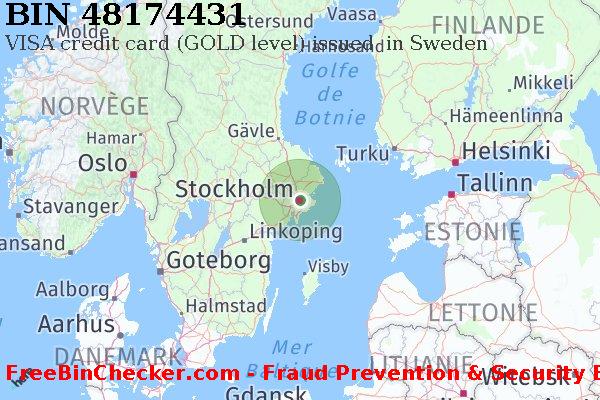 48174431 VISA credit Sweden SE BIN Liste 