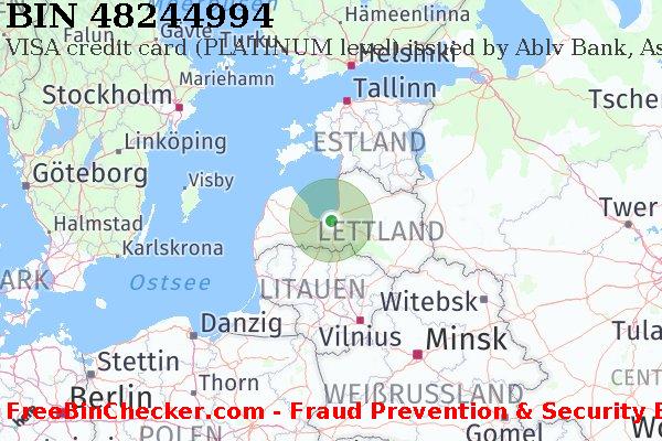 48244994 VISA credit Latvia LV BIN-Liste
