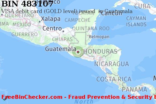 483107 VISA debit Guatemala GT BIN List