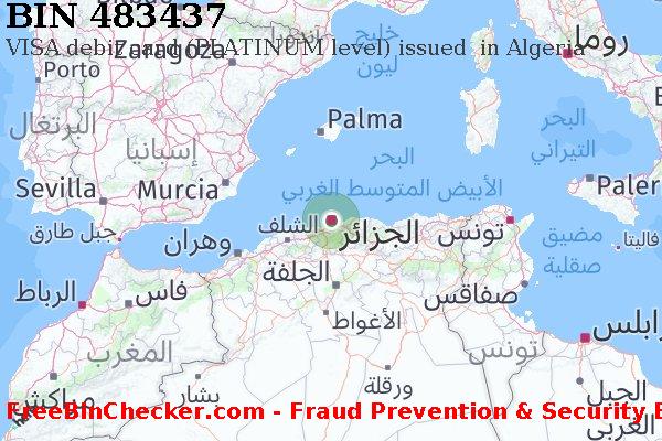 483437 VISA debit Algeria DZ قائمة BIN