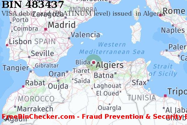 483437 VISA debit Algeria DZ বিন তালিকা