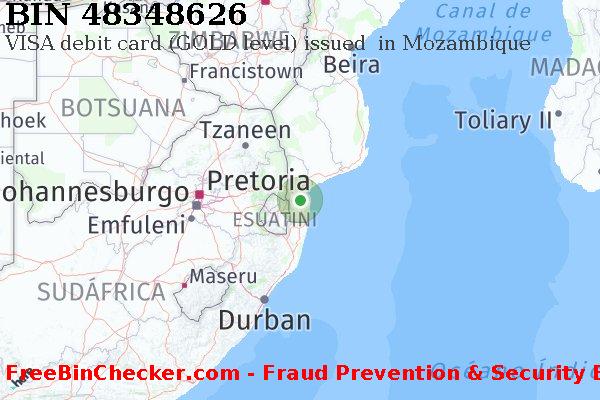 48348626 VISA debit Mozambique MZ Lista de BIN