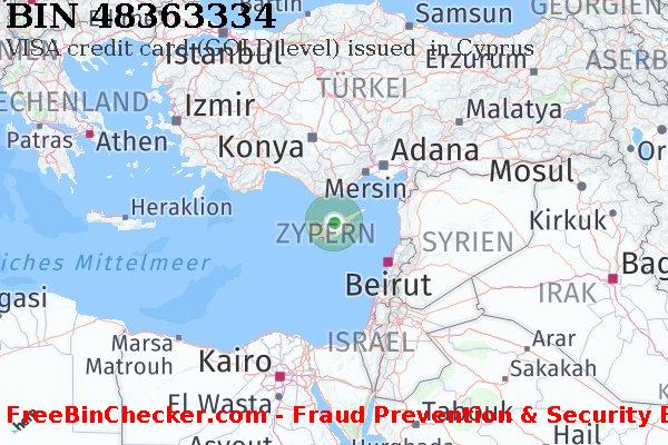 48363334 VISA credit Cyprus CY BIN-Liste