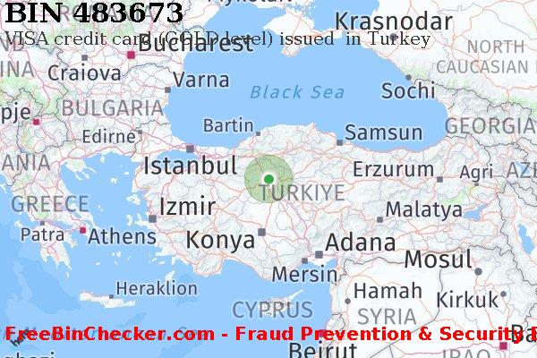 483673 VISA credit Turkey TR BIN List