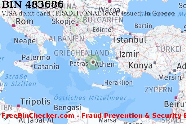 483686 VISA debit Greece GR BIN-Liste