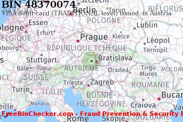 48370074 VISA debit Austria AT BIN Liste 