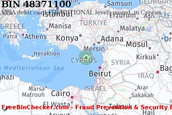 48371100 VISA debit Cyprus CY BIN List