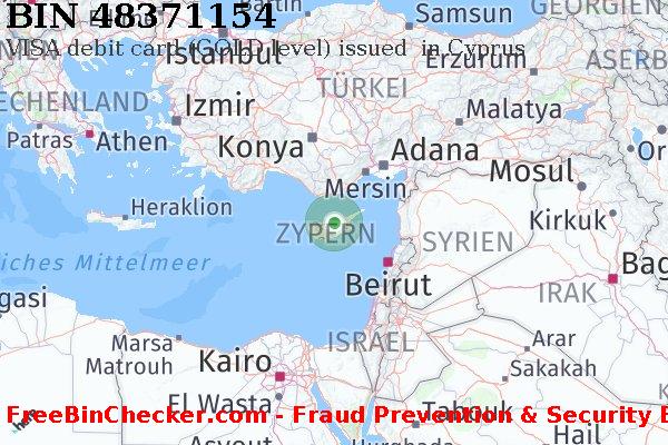 48371154 VISA debit Cyprus CY BIN-Liste