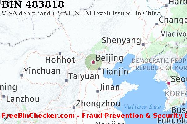 483818 VISA debit China CN BIN List