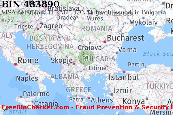 483890 VISA debit Bulgaria BG BIN List