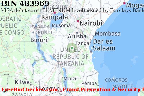 483969 VISA debit Tanzania TZ বিন তালিকা