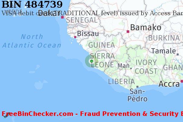 484739 VISA debit Sierra Leone SL BIN Danh sách