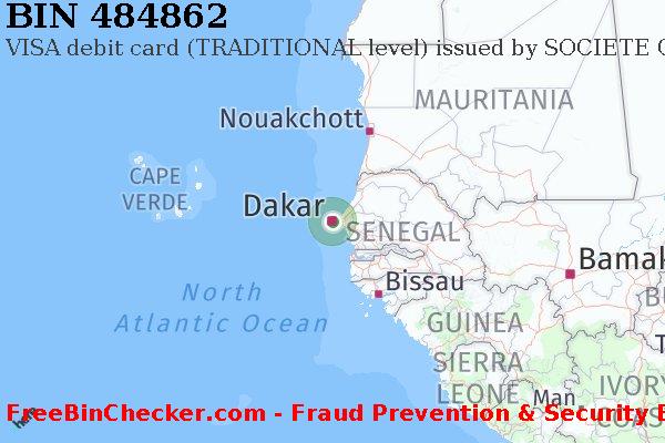 484862 VISA debit Senegal SN BIN Dhaftar