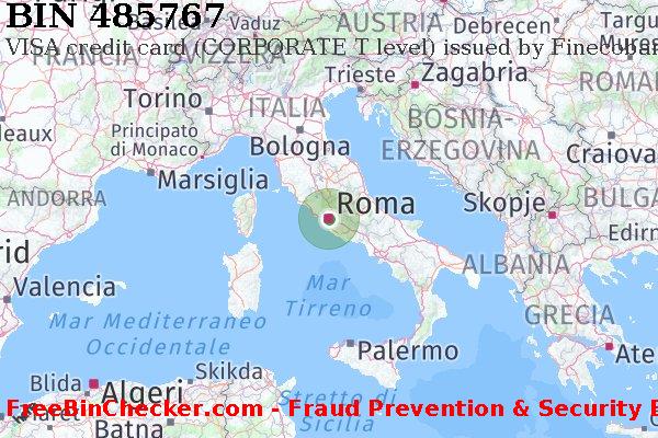 485767 VISA credit Italy IT Lista BIN