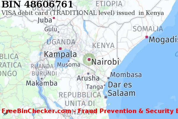 48606761 VISA debit Kenya KE Lista BIN