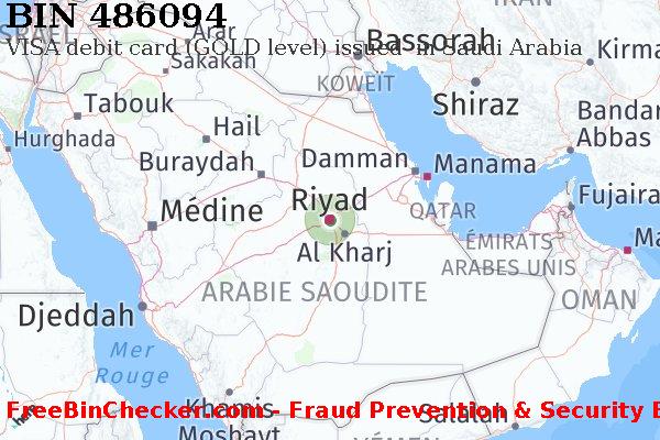 486094 VISA debit Saudi Arabia SA BIN Liste 