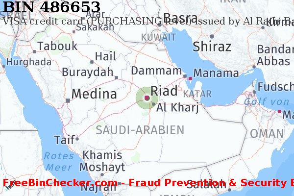 486653 VISA credit Saudi Arabia SA BIN-Liste