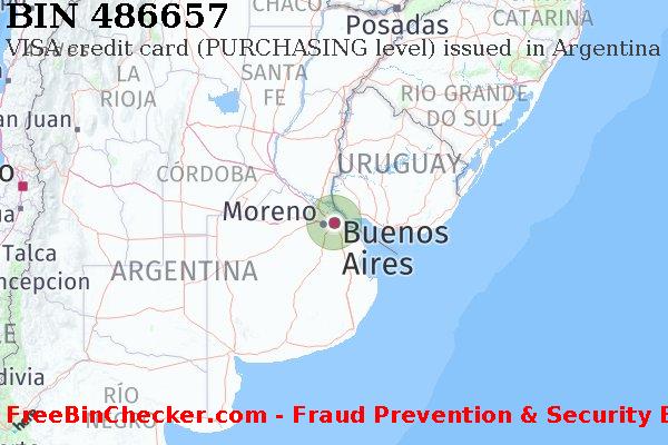 486657 VISA credit Argentina AR बिन सूची
