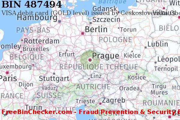 487494 VISA debit Czech Republic CZ BIN Liste 