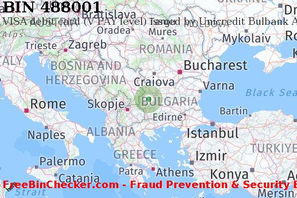 488001 VISA debit Bulgaria BG BIN List