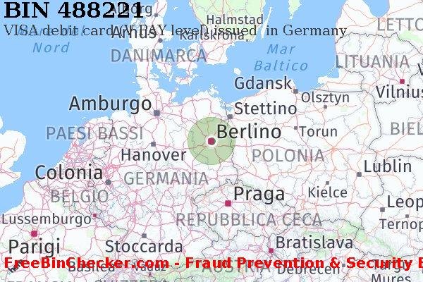 488221 VISA debit Germany DE Lista BIN