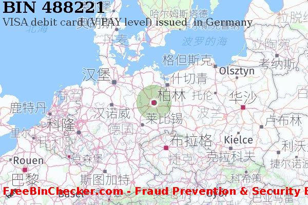 488221 VISA debit Germany DE BIN列表