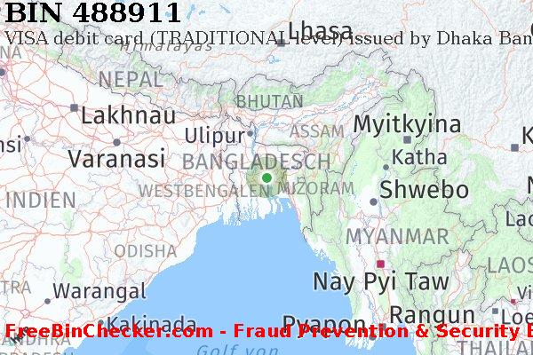 488911 VISA debit Bangladesh BD BIN-Liste