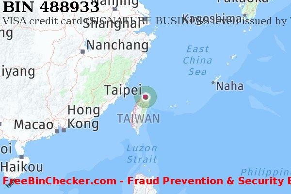 488933 VISA credit Taiwan TW BIN List