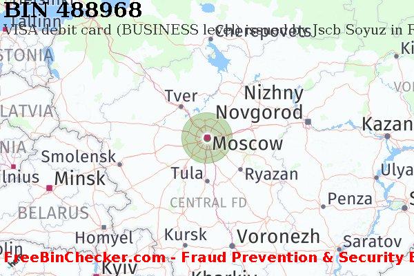 488968 VISA debit Russian Federation RU BIN List