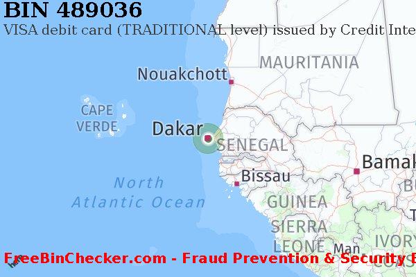 489036 VISA debit Senegal SN BIN Dhaftar