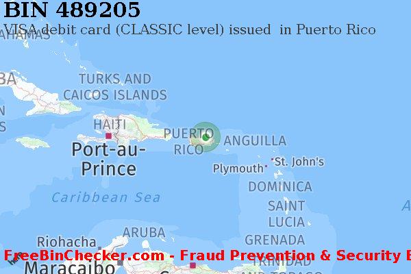 489205 VISA debit Puerto Rico PR BIN List