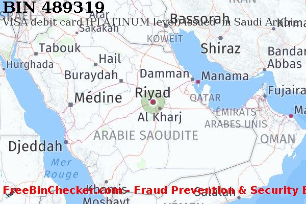 489319 VISA debit Saudi Arabia SA BIN Liste 