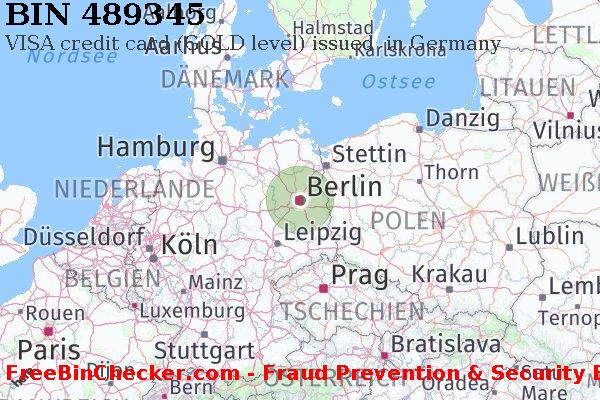 489345 VISA credit Germany DE BIN-Liste