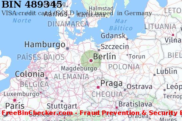 489345 VISA credit Germany DE Lista de BIN