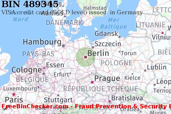 489345 VISA credit Germany DE BIN Liste 