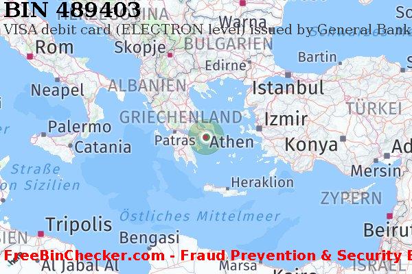489403 VISA debit Greece GR BIN-Liste