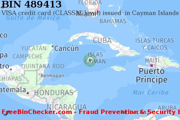 489413 VISA credit Cayman Islands KY Lista de BIN