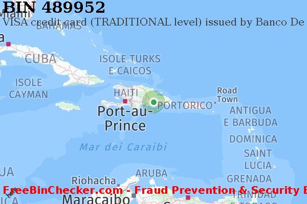 489952 VISA credit Dominican Republic DO Lista BIN