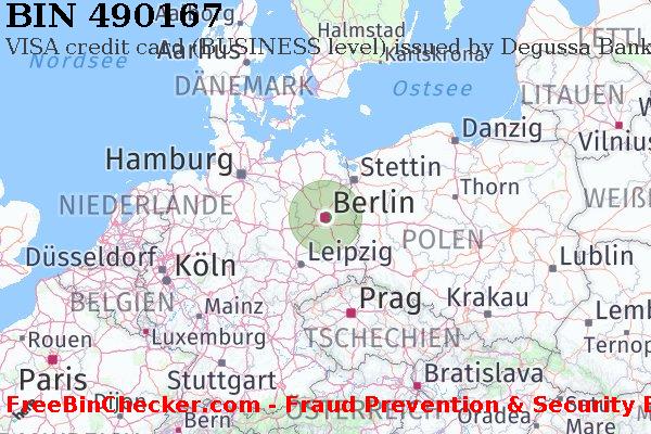 490167 VISA credit Germany DE BIN-Liste
