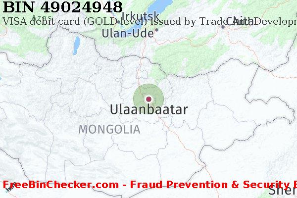 49024948 VISA debit Mongolia MN BIN 목록
