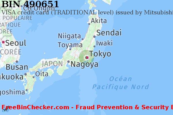 490651 VISA credit Japan JP BIN Liste 