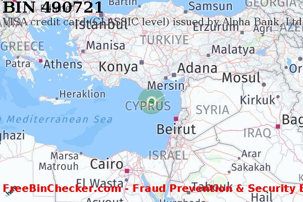 490721 VISA credit Cyprus CY BIN List