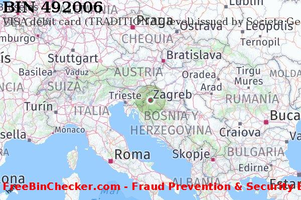 492006 VISA debit Croatia HR Lista de BIN