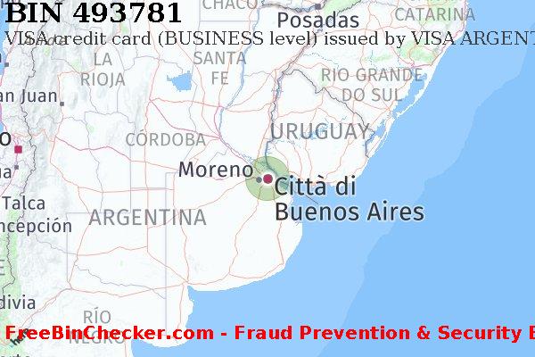 493781 VISA credit Argentina AR Lista BIN
