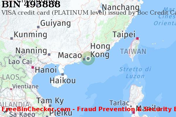 493888 VISA credit Hong Kong HK Lista BIN