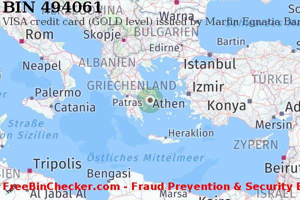 494061 VISA credit Greece GR BIN-Liste
