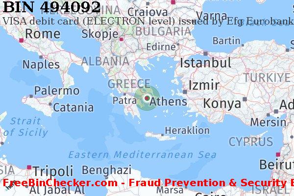 494092 VISA debit Greece GR BIN List