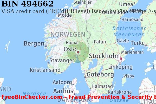 494662 VISA credit Norway NO BIN-Liste