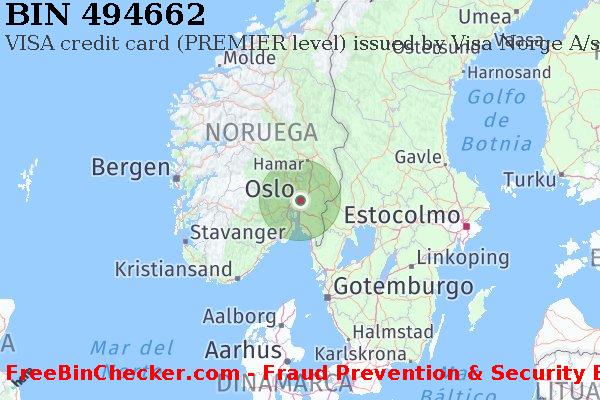 494662 VISA credit Norway NO Lista de BIN